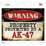An AK-47 Novelty Rectangle Sticker Decal