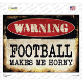 Football Novelty Rectangle Sticker Decal