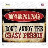 Crazy Person Novelty Rectangle Sticker Decal