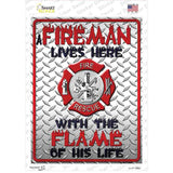 Fireman Novelty Rectangle Sticker Decal