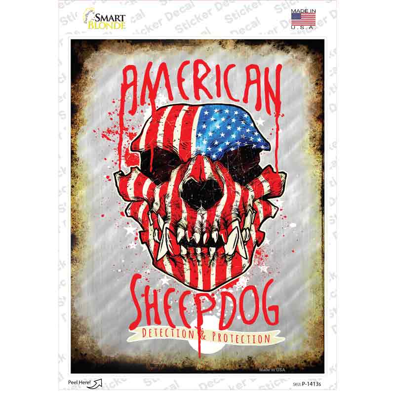 Detection And Protection Novelty Rectangle Sticker Decal