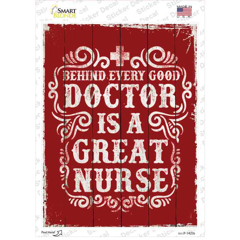 Great Nurse Novelty Rectangle Sticker Decal