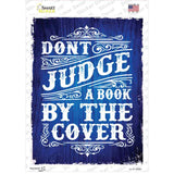 Dont Judge Book Cover Novelty Rectangle Sticker Decal