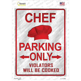 Chef Only Novelty Rectangle Sticker Decal