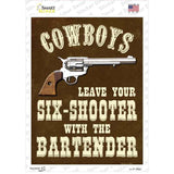 Cowboys Gun Novelty Rectangle Sticker Decal