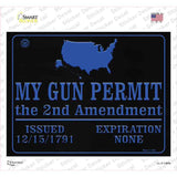 My Gun Permit Novelty Rectangle Sticker Decal