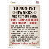 Complain About Our Boston Terrier Novelty Rectangle Sticker Decal