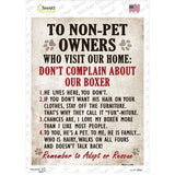 Complain About Our Boxer Novelty Rectangle Sticker Decal