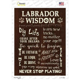 Labrador Wisdom Novelty Rectangle Sticker Decal