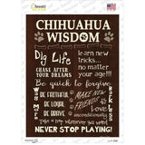 Chihuahua Wisdom Novelty Rectangle Sticker Decal