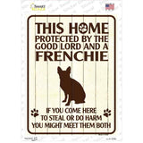 Frenchie Protected Novelty Rectangle Sticker Decal