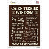 Cairn Terrier Wisdom Novelty Rectangle Sticker Decal
