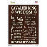 Cavalier King Wisdom Novelty Rectangle Sticker Decal