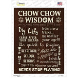 Chow Chow Wisdom Novelty Rectangle Sticker Decal