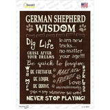 German Shepherd Wisdom Novelty Rectangle Sticker Decal