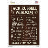 Jack Russell Wisdom Novelty Rectangle Sticker Decal