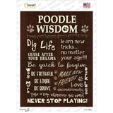 Poodle Wisdom Novelty Rectangle Sticker Decal