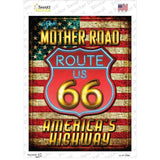Mother Road Route 66 Novelty Rectangle Sticker Decal