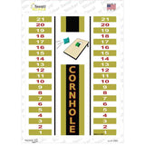 Cornhole Scoreboard Novelty Rectangle Sticker Decal