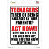 Teenagers Tired Of Being Harassed Novelty Rectangle Sticker Decal