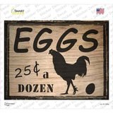 Eggs 25 Cents A Dozen Novelty Rectangle Sticker Decal