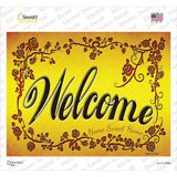 Welcome Grape Vines Novelty Rectangle Sticker Decal