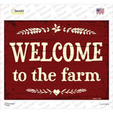 Welcome To The Farm Novelty Rectangular Sticker Decal
