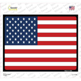 Solid American Flag Novelty Rectangle Sticker Decal