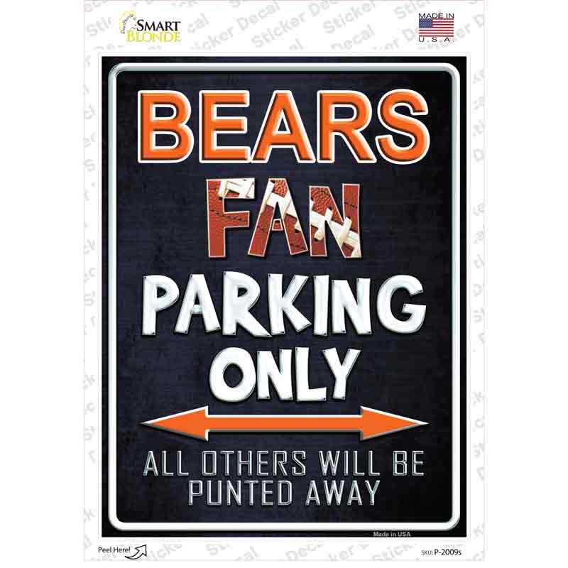 Bears Novelty Rectangle Sticker Decal
