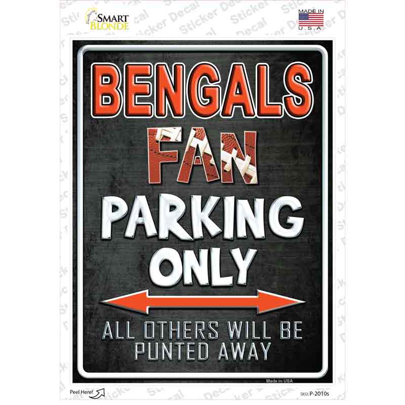 Bengals Novelty Rectangle Sticker Decal