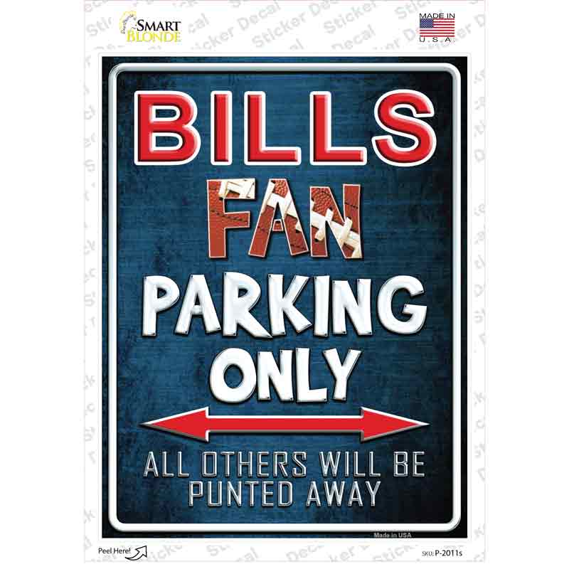 Bills Novelty Rectangle Sticker Decal