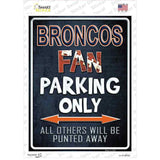 Broncos Novelty Rectangle Sticker Decal