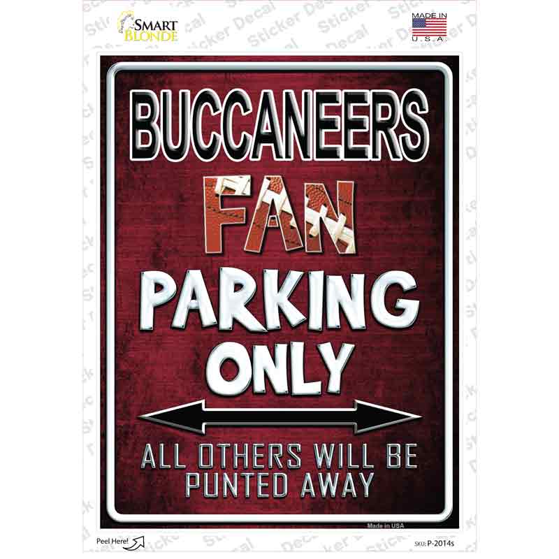 Buccaneers Novelty Rectangle Sticker Decal