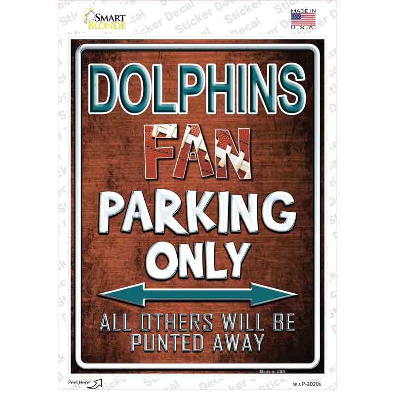 Dolphins Novelty Rectangle Sticker Decal