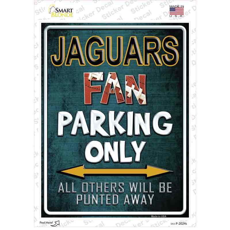 Jaguars Novelty Rectangle Sticker Decal