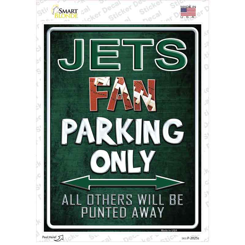 Jets Novelty Rectangle Sticker Decal