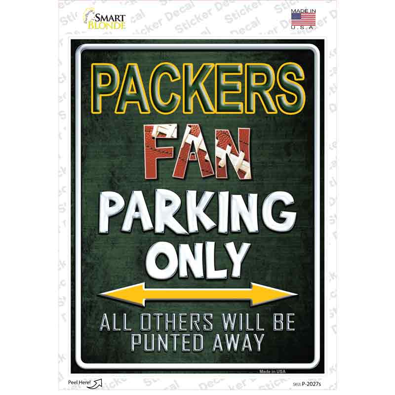 Packers Novelty Rectangle Sticker Decal