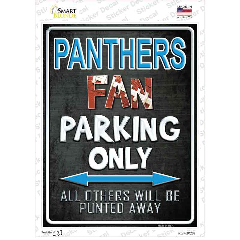 Panthers Novelty Rectangle Sticker Decal