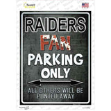 Raiders Novelty Rectangle Sticker Decal