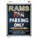 Rams Novelty Rectangle Sticker Decal