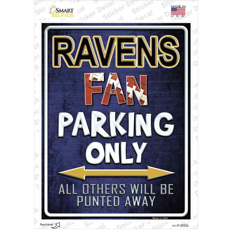 Ravens Novelty Rectangle Sticker Decal