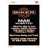 Man Wanted Novelty Rectangle Sticker Decal