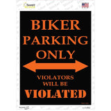 Biker Only Novelty Rectangle Sticker Decal