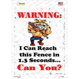 I Can Reach The Fence Novelty Rectangle Sticker Decal