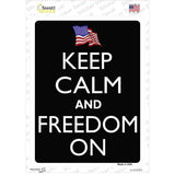 Keep Calm And Freedom On Novelty Rectangle Sticker Decal