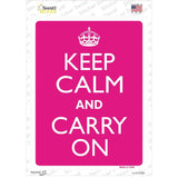 Keep Calm And Carry On Novelty Rectangle Sticker Decal