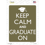 Keep Calm And Graduate On Novelty Rectangle Sticker Decal