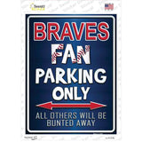 Braves Novelty Rectangle Sticker Decal