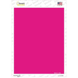 Solid Hot Pink Novelty Rectangle Sticker Decal