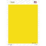 Solid Yellow Novelty Rectangle Sticker Decal